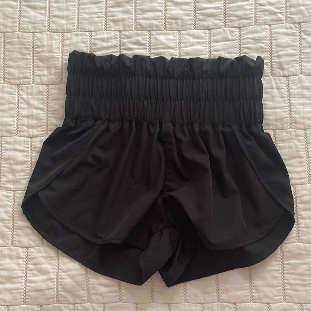 Black running short